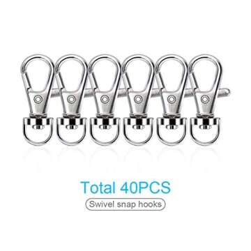 160PCS Swivel Snap Hook Set – Essential Crafting Kit for DIY Projects
