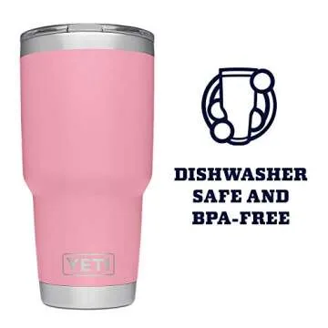 YETI Rambler 30 oz Stainless Steel Vacuum Insulated Tumbler w/MagSlider Lid, Pink