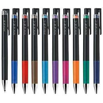 Pilot Juice Up 03 Retractable Gel Ink Pen Set - 10 Assorted Colors, 0.3mm Fine Point