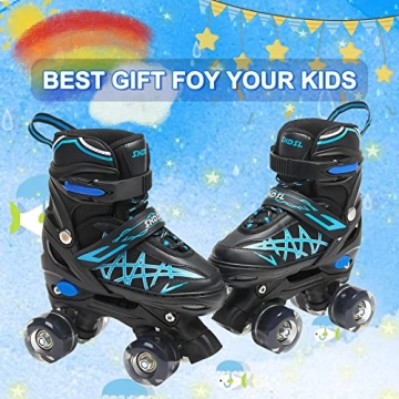 SHDSL Kids Light Up Adjustable Roller Skates Safe Fun