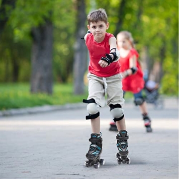 SHDSL Kids Light Up Adjustable Roller Skates Safe Fun