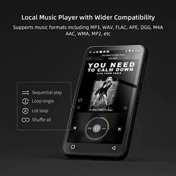 Compact MP3 Player with WiFi & Bluetooth for Kids & Adults