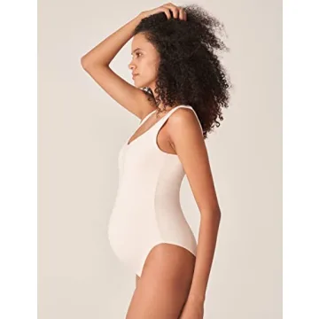 POSHDIVAH Women's Maternity Bodysuit for Comfortable Support