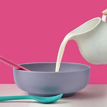 GET FRESH Bamboo Kids Bowls Set - 4-pack Reusable Bamboo Dinnerware Bowls For Kids and Toddlers - Colorful Bamboo Fiber Childrens Dinner Bowls for Everyday Use - Bamboo Dishes for Kids and Adults