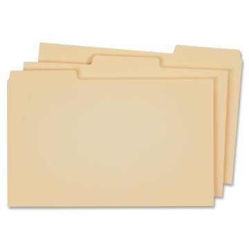 Pendaflex Globe Weis Letter-Size Blank Top Tab File Guides (9321M)