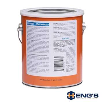 HENG’S INDUSTRIES Rubber Roof Coating - 2 Gallons | EPDM Rubber Roof | Durable Rubber Roof Coat | RV, Motorhome, Camper Roof Repair | Waterproof & UV Resistant | 42128-4