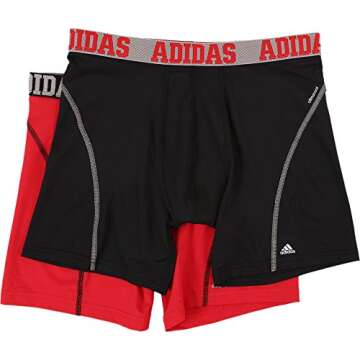 adidas Men's Sport Performance Climacool Boxer Brief Underwear 2-Pack
