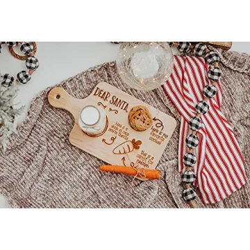 Legacy and Light Engraved Santa Cookie Plate for Christmas