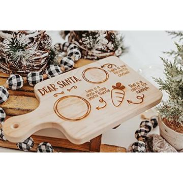 Legacy and Light Engraved Santa Cookie Plate for Christmas