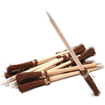 Enchanting 12 Pack Witch Broom Halloween Pens
