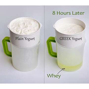 Nut Milk & Greek Yogurt Maker - Reusable & Durable Nut Milk Bag Alternative - Fine Mesh Stainless St...