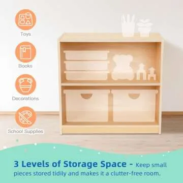 Compact Montessori Shelf for Toddler Books and Toys