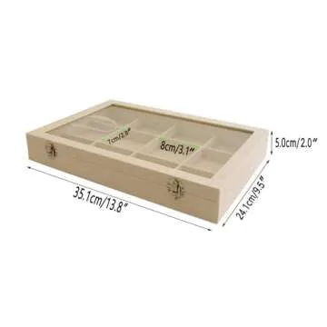 Premium Quality Large Beige Velvet Jewelry Display Box Tray with See Through Lid Multi Function Stackable Practical Storage