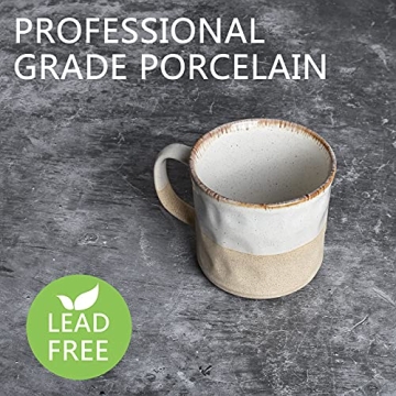 Bosmarlin Large 18 Oz Ceramic Coffee Mug for Home & Office