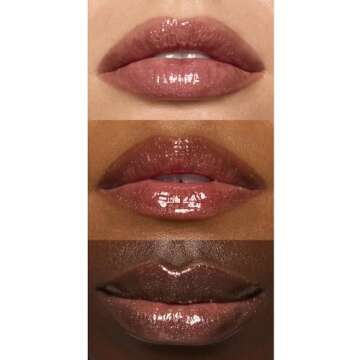 e.l.f. Glow Reviver Lip Oil, Nourishing and Hydrating with High-Shine Glimmer Finish & Sheer Wash Of Color, Minty Scent, Non-Sticky, Vegan & Cruelty-free, Crystal Baller