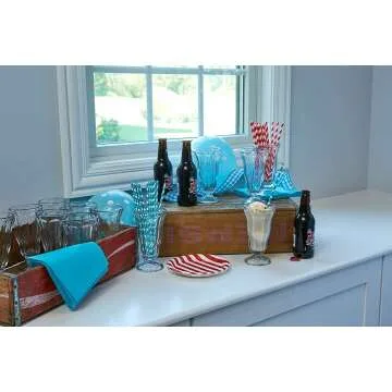 Vintage Soda Glass Set of 12 - 12.5 oz Anchor Hocking