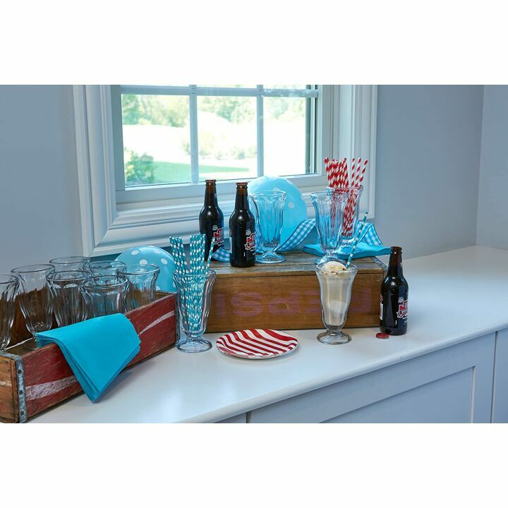 Vintage Soda Glass Set of 12 - 12.5 oz Anchor Hocking