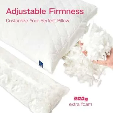 Mosluna Adjustable Memory Foam Pillows set of 2