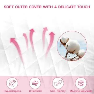 Mosluna Adjustable Memory Foam Pillows set of 2