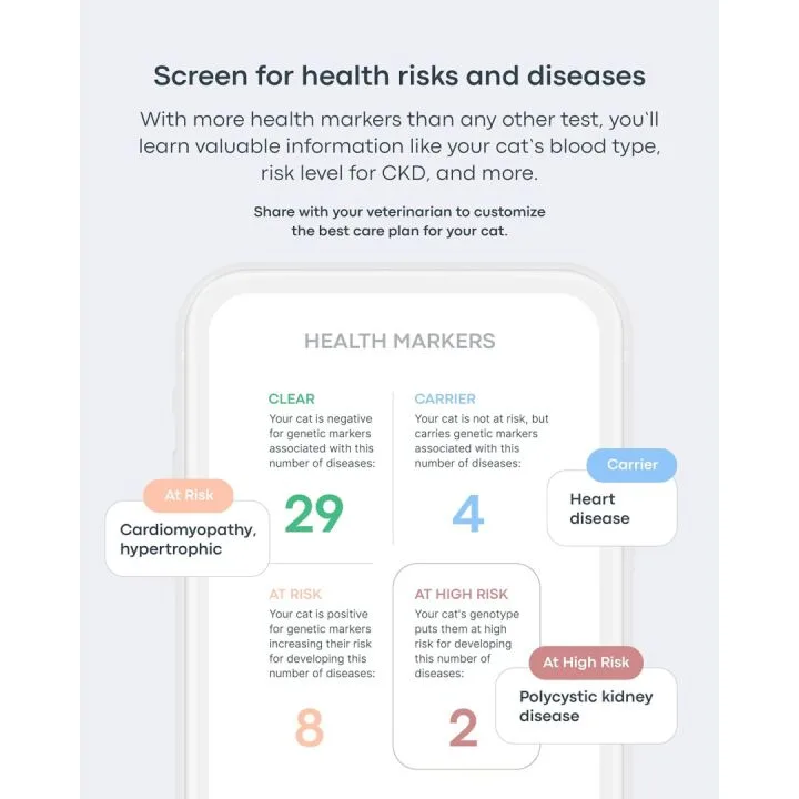 Basepaws Cat DNA Test Kit for Breed & Health Insights