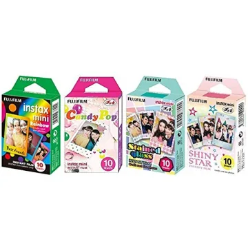 Fujifilm InstaX Mini Instant Film - 4 Colorful Designs