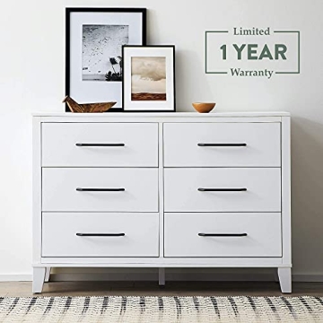 Edenbrook Six Drawer Dresser - Modern Easy Assembly