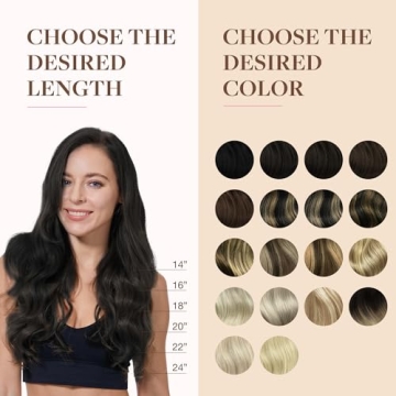 GOO GOO Clip-in Hair Extensions Real Human Hair