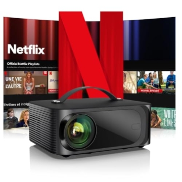 [Netflix-Licensed/Dolby Audio]Outdoor-Projector 4K with Wifi 6 and Bluetooth,ONOAYO 800ANSI Native 1...