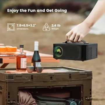 ONOAYO 4K Outdoor Projector with Built-in Netflix and Bluetooth