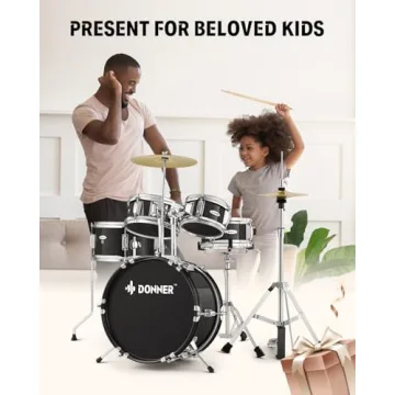 Donner 5-Piece Kid Drum Set for Young Musicians
