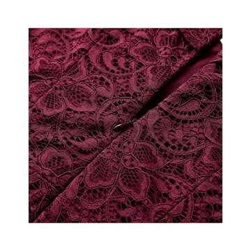 HomRain Women's Elegant Floral Lace Dress Off The Shoulder High Low Hem Dresses for Wedding for Cocktail for Party