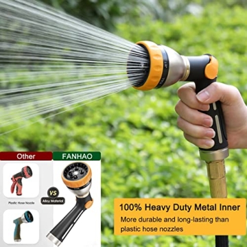 FANHAO Heavy Duty Garden Hose Nozzle for All Outdoor Tasks