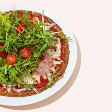 Outer Aisle Gourmet Cauliflower Bread | Everything But The Carbs | Keto, Gluten Free, Low Carb Cauliflower Sandwich Breads | 5 Pack | 30 Thins (Italian Pizza Crust - 4 pack)