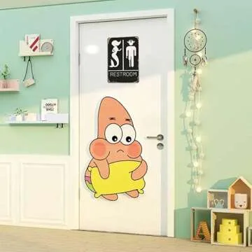 Bestylez Funny Mermaid Pirate Vintage Bathroom Sign Pirate Gifts Nautical Beach Boat Themed Gifts Bathroom Wall Decor 12" * 8" (515)