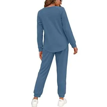 Elegant and Cozy WIHOLL Women's Sweatsuit Set - Stylish Lounge Wear - Perfect for All Occasions