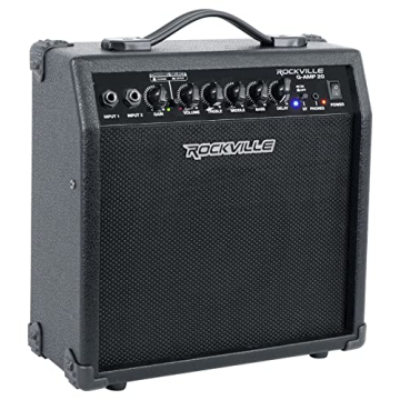 Rockville G-AMP 20W Guitar Amp with Bluetooth & Delay - Dual Input