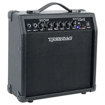 Rockville G-AMP 20W Guitar Amp with Bluetooth & Delay - Dual Input
