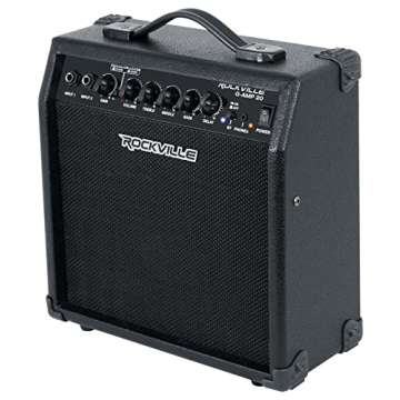 Rockville G-AMP 20W Guitar Amp Bluetooth Delay Dual Input