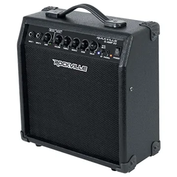 Rockville G-AMP 20W Guitar Amp Bluetooth Delay Dual Input