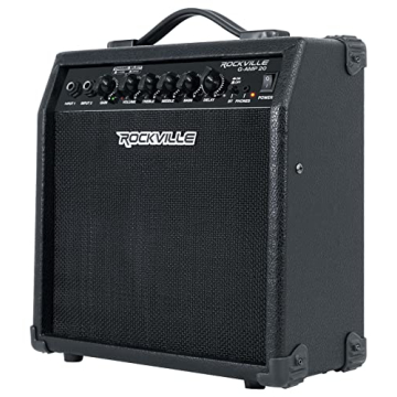 Rockville G-AMP 20W Guitar Amp Bluetooth Delay Dual Input