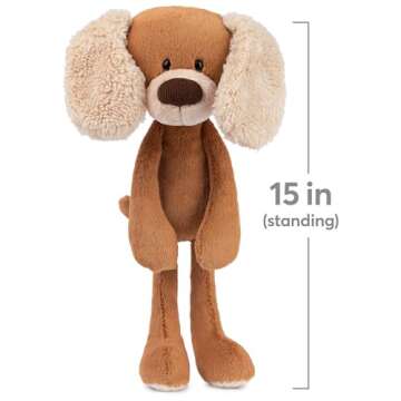 GUND Masi Puppy Dog Polyester Plush Plastic Pellets Stuffed Animal Take Along Friends Plushie Toy with Poly Bag for Children Ages 1 and Up