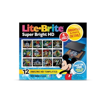 Lite Brite Super Bright HD Disney Edition for Kids Creativity