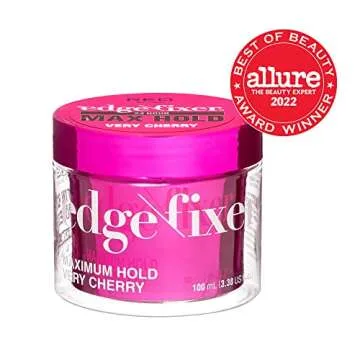 Red by Kiss Edge Fixer Hair Shine Gel - Maximum Hold, Non-Flaking, Biotin B7 Infused