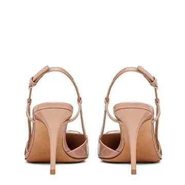 Stylish BlingQueen Heeled Slingback Sandals for Women