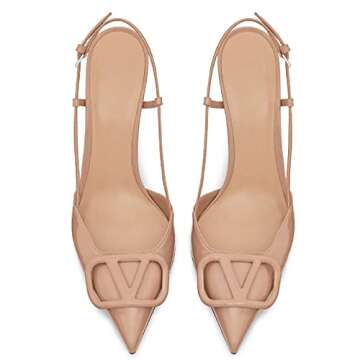 Stylish BlingQueen Heeled Slingback Sandals for Women