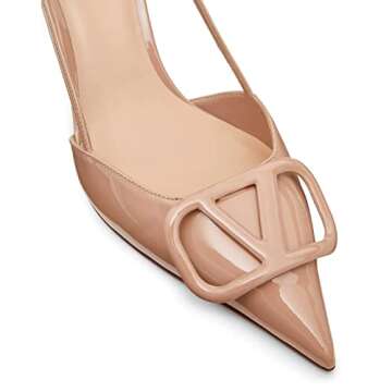 Stylish BlingQueen Heeled Slingback Sandals for Women