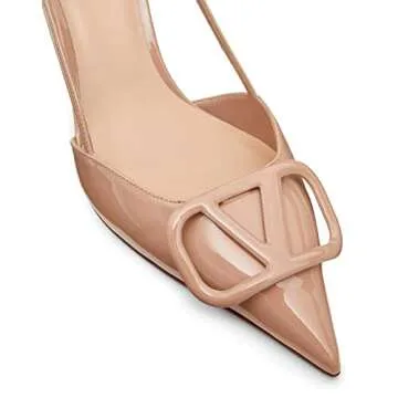 Stylish BlingQueen Heeled Slingback Sandals for Women