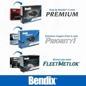 Bendix Priority 1 Semi-Metallic Rear Brake Pads for Vehicles
