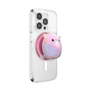 Adorable PopSockets Squishmallows Patty Phone Grip with MagSafe Adapter Ring and Wireless Charging C...