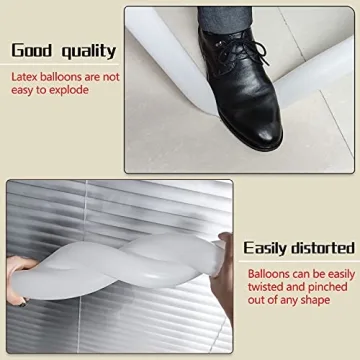 100Pcs Clear Long Latex Balloons for Kids Parties Art